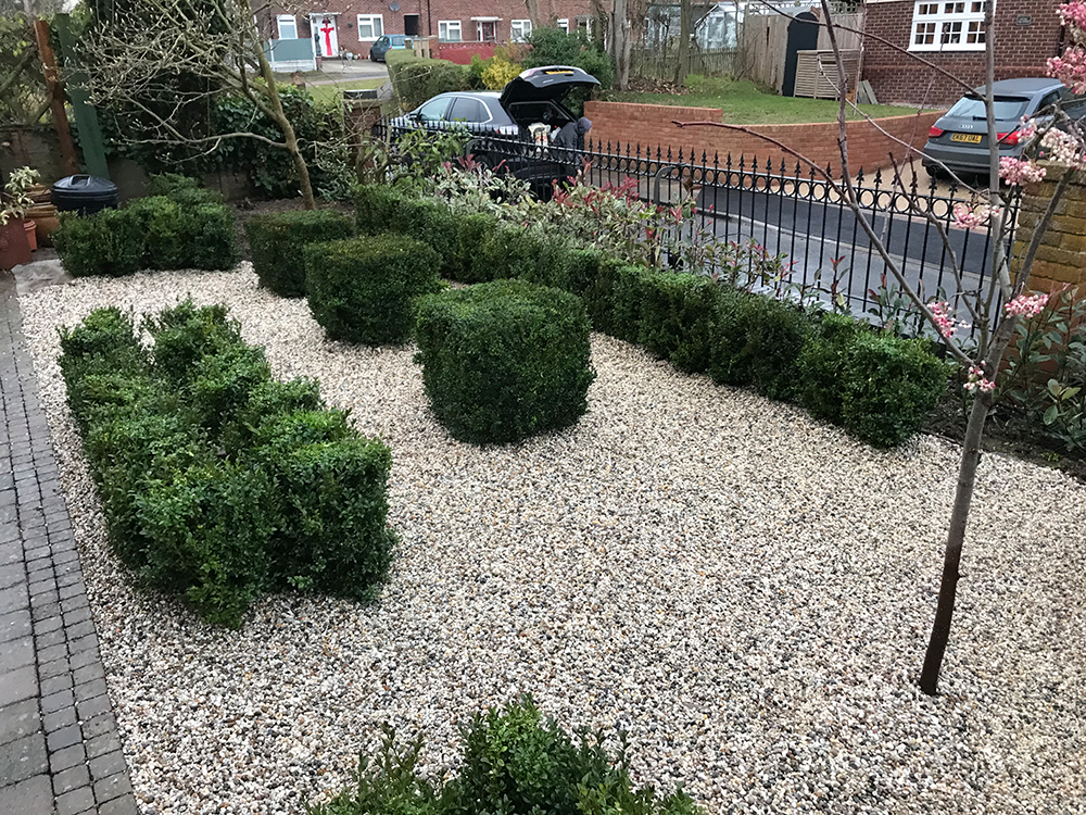 Garden Design in Pleshey Great Waltham Chelmsford Essex - Pebble Garden Design